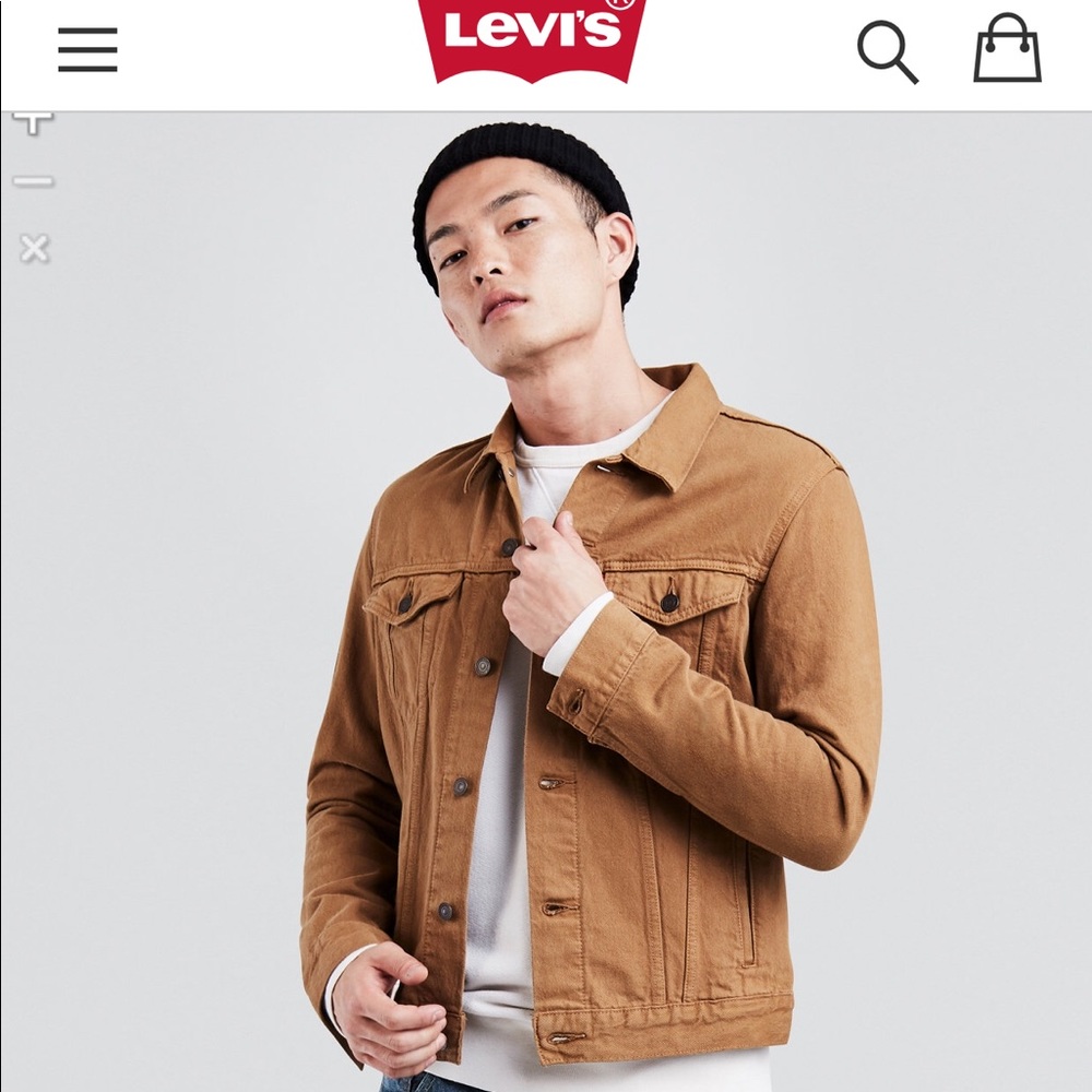 Dark tan Levi denim jacket
